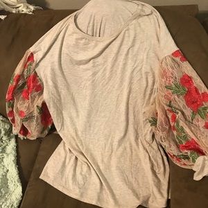 Long Sleeve Lace Shirt